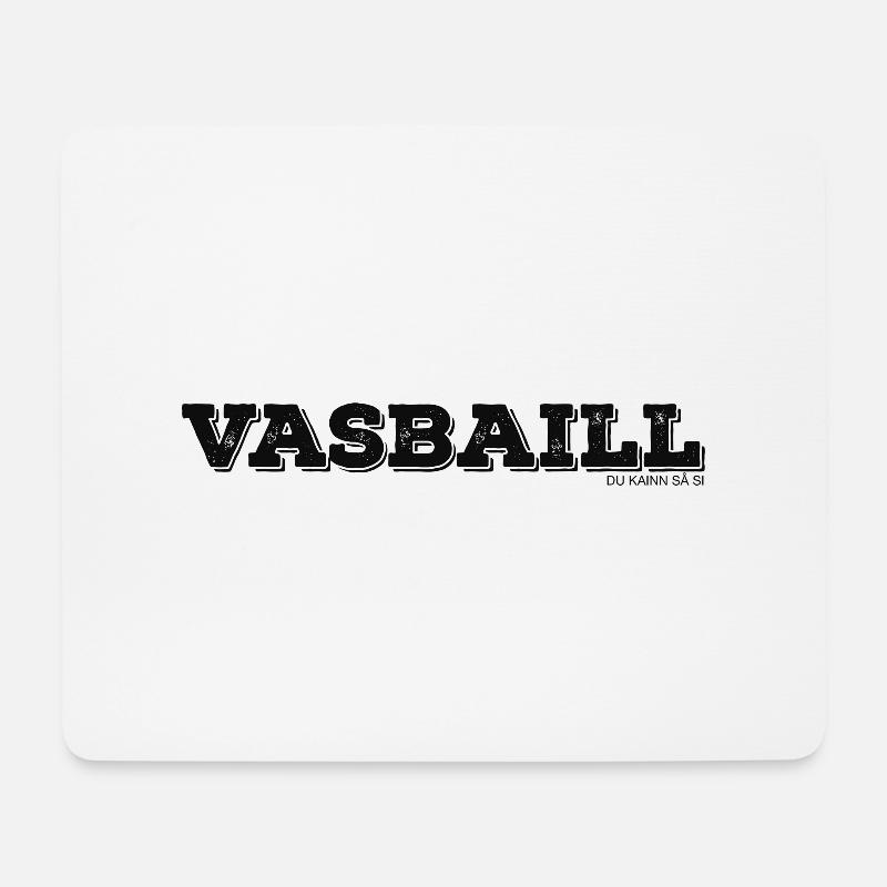 Vasbaill - Mousepad (Querformat) - Weiß
