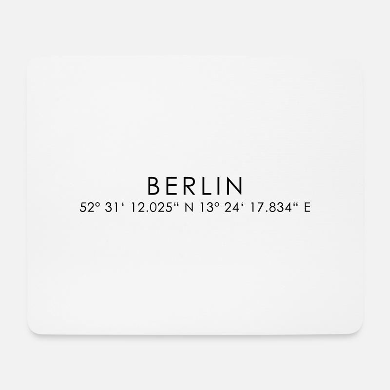 Berlin - Mouse Pad (horizontal) - white