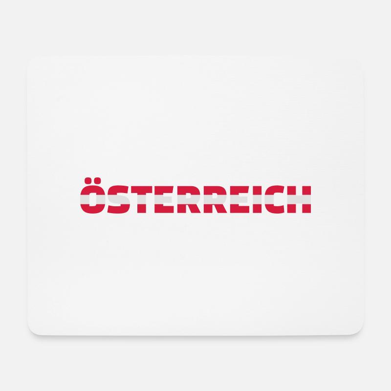 Österreich - Mousepad (Querformat) - Weiß