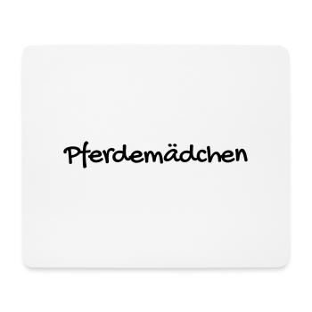 Pferdemädchen pferdemädchen - Tapis de souris (format paysage) - blanc - Devant