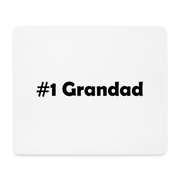 #1 grandad - Mouse Pad (horizontal) - white - Front