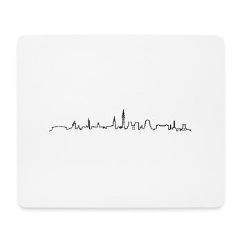 Skyline - Gelsenkirchen - Mousepad (Querformat) - Weiß - Vorne