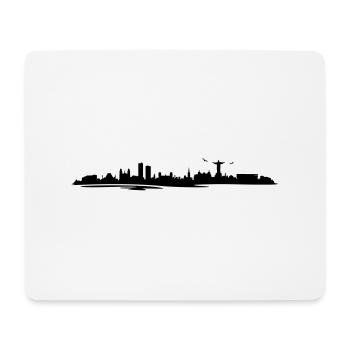 Skyline - Rio de Janeiro - Mousepad (Querformat) - Weiß - Vorne