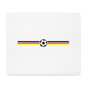 fussball streifen deutschland - Mousepad (Querformat) - Weiß - Vorne