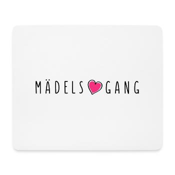 maedels herz gang - Mousepad (Querformat) - Weiß - Vorne