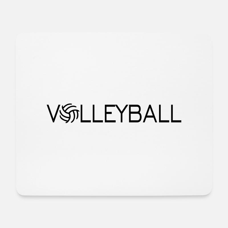 Volleyball - Mousepad (Querformat) - Weiß