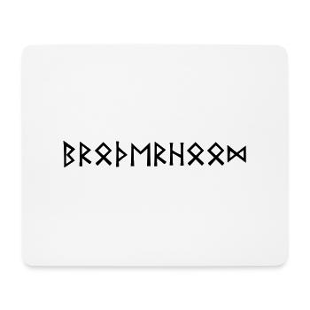 Brotherhood - Rune writing - Mouse Pad (horizontal) - white - Front