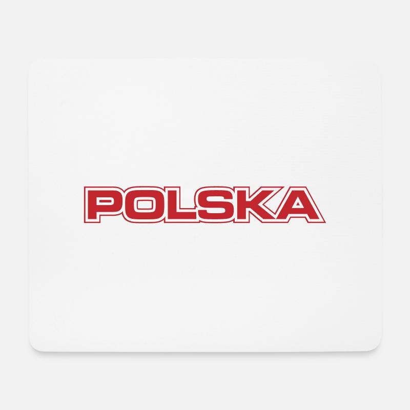 Polska Polen Polnisch Fußball Geschenk - Mousepad (Querformat) - Weiß