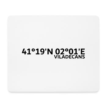 Viladecans Koordinaten - Mousepad (Querformat) - Weiß - Vorne
