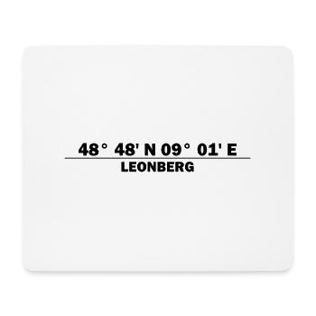 Leonberg coordinates - Mouse Pad (horizontal) - white - Front