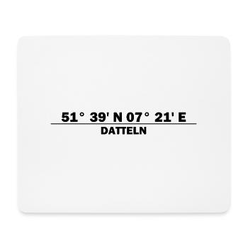 Dates Coordinates - Mouse Pad (horizontal) - white - Front