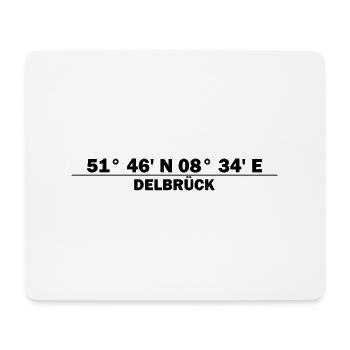 Coordonnées delbrück - Tapis de souris (format paysage) - blanc - Devant