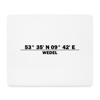 Wedel coordinates - Mouse Pad (horizontal) - white - Front