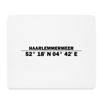 Haarlemmermeer coordinates - Mouse Pad (horizontal) - white - Front