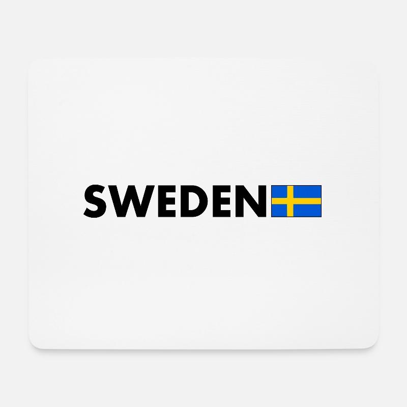 Schweden - Mousepad (Querformat) - Weiß