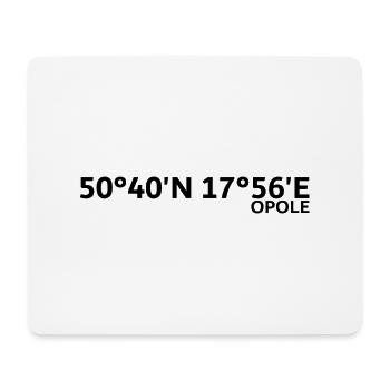 Coordonnées d’Opole - Tapis de souris (format paysage) - blanc - Devant