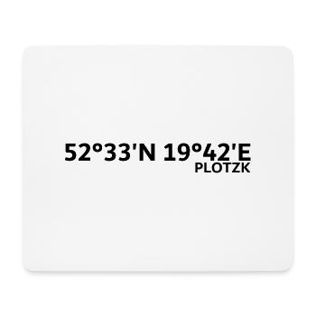 Plotzk coordinates - Mouse Pad (horizontal) - white - Front