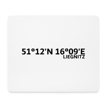 Liegnitz coordinates - Mouse Pad (horizontal) - white - Front