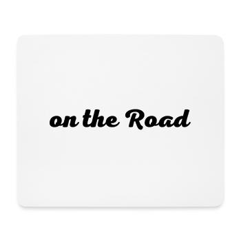 On the Road - Mousepad (Querformat) - Weiß - Vorne