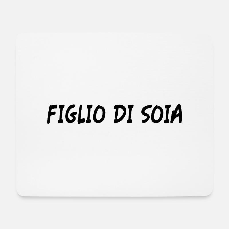 Sojabohnen-Sohn - Mousepad (Querformat) - Weiß