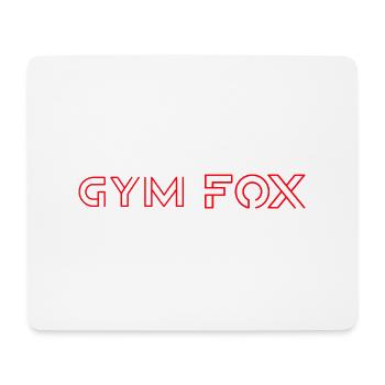 GYM FOX - Motivating Gym and Fitness Designs - Mouse Pad (horizontal) - white - Front