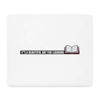 belle journée pour apprendre - Tapis de souris (format paysage) - blanc - Devant