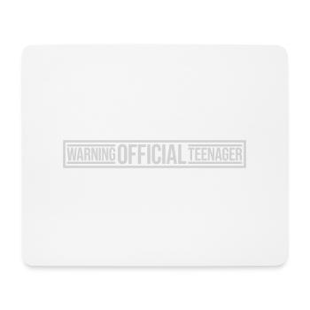 warning official teenager Zitat - Mousepad (Querformat) - Weiß - Vorne