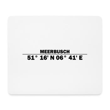Meerbusch coordinates - Mouse Pad (horizontal) - white - Front