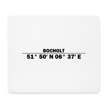 Coordonnées de Bocholt - Tapis de souris (format paysage) - blanc - Devant