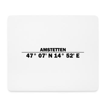 Amstetten coordinates - Mouse Pad (horizontal) - white - Front