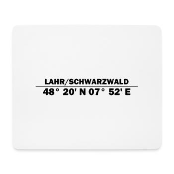 Lahr/Schwarzwald Koordinaten - Mousepad (Querformat) - Weiß - Vorne