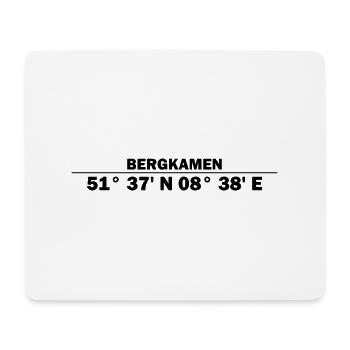 Bergkamen Koordinaten - Mousepad (Querformat) - Weiß - Vorne