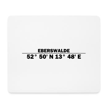 Eberswalde Koordinaten - Mousepad (Querformat) - Weiß - Vorne
