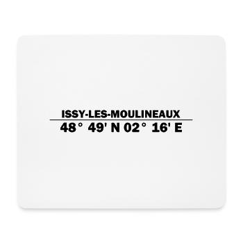 Issy-les-Moulineaux coordinates - Mouse Pad (horizontal) - white - Front