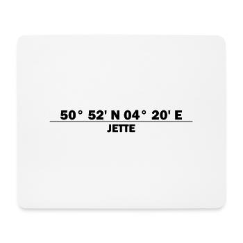 Jette coordinates - Mouse Pad (horizontal) - white - Front