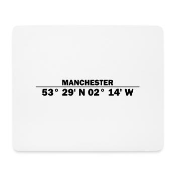 Coordonnées de Manchester - Tapis de souris (format paysage) - blanc - Devant