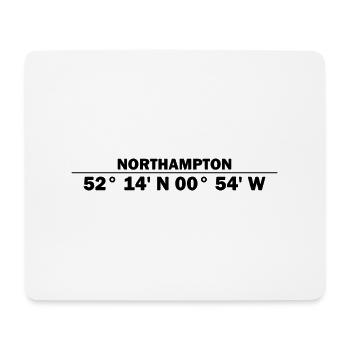 Northampton coordinates - Mouse Pad (horizontal) - white - Front