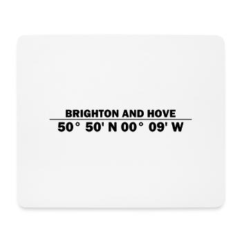 Brighton and Hove coordinates - Mouse Pad (horizontal) - white - Front
