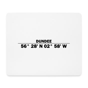 Dundee Koordinaten - Mousepad (Querformat) - Weiß - Vorne