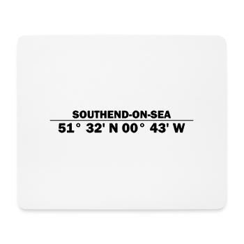 Southend-on-Sea coordinates - Mouse Pad (horizontal) - white - Front