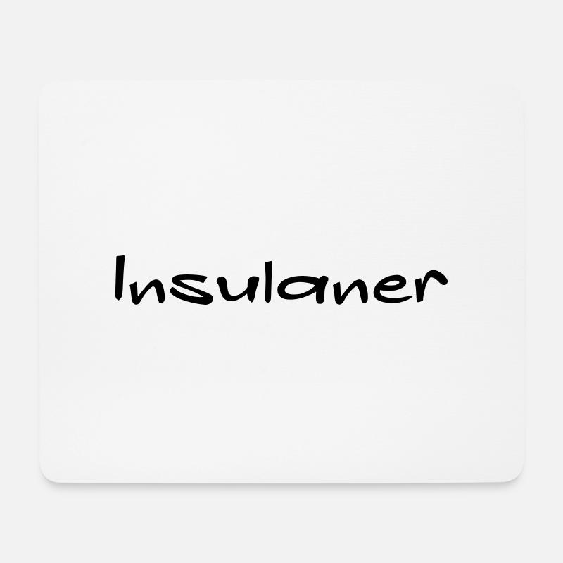 insulaner - Mousepad (Querformat) - Weiß