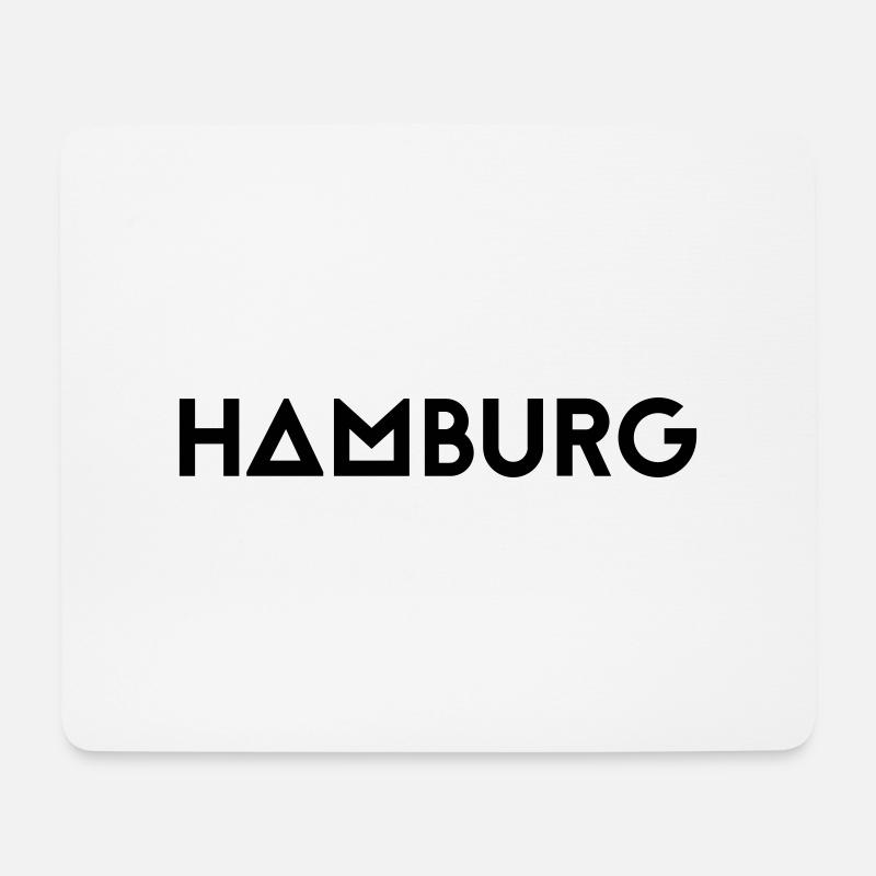 HAMBURG - Mousepad (Querformat) - Weiß