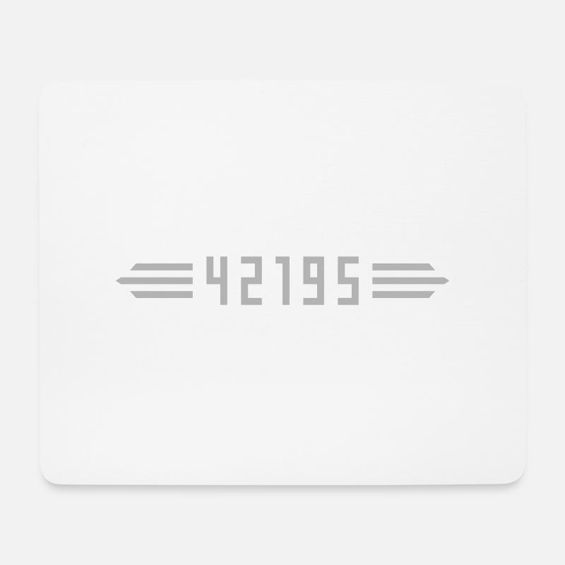 Marathon 42195 Meter - Mousepad (Querformat) - Weiß