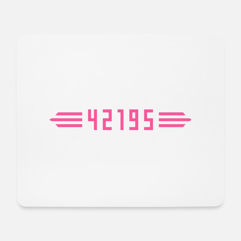 Marathon 42195 Meter - Mousepad (Querformat) - Weiß