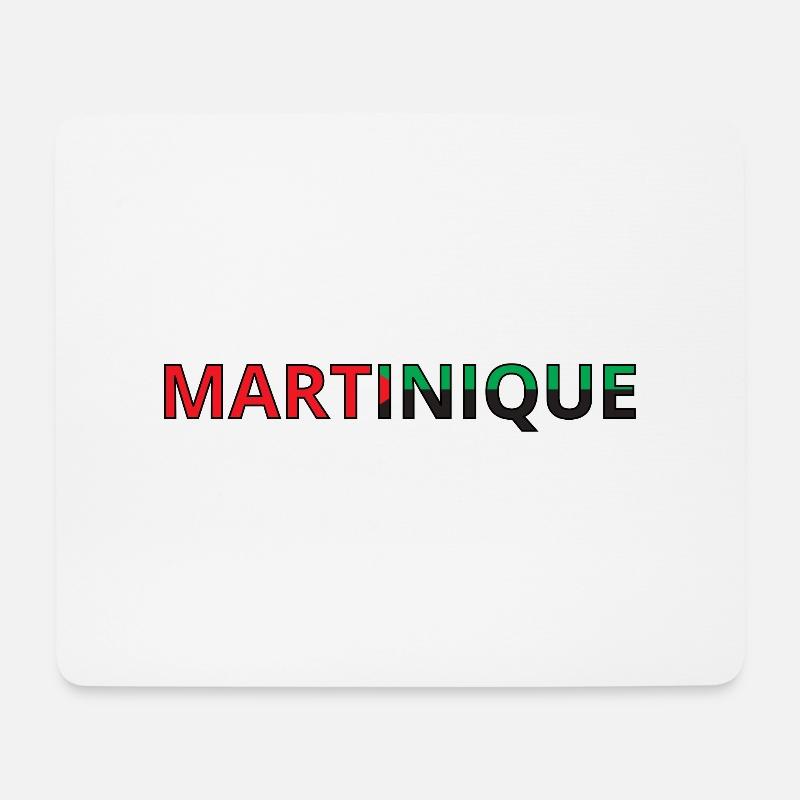 Martinique Flagge - Mousepad (Querformat) - Weiß