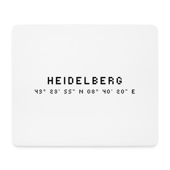 Heidelberg coordinates - Mouse Pad (horizontal) - white - Front