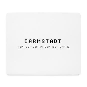 Coordonnées Darmstadt - Tapis de souris (format paysage) - blanc - Devant