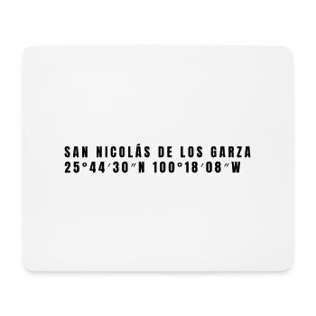 Nuevo León Mexiko Koordinaten - Mousepad (Querformat) - Weiß - Vorne