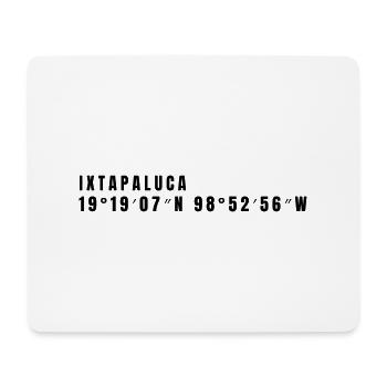 State of Mexico Mexico Coordinates - Mouse Pad (horizontal) - white - Front