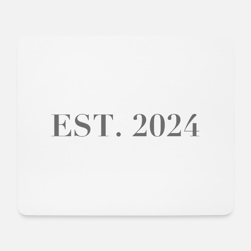 EST. 2024 - Mousepad (Querformat) - Weiß